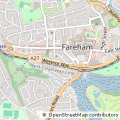 Map of Fareham, Hampshire