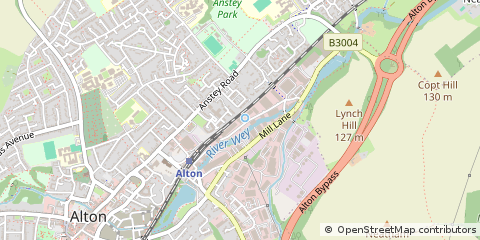 Map of Alton, Hampshire