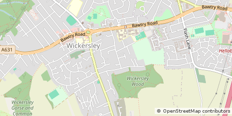 Map of Rotherham