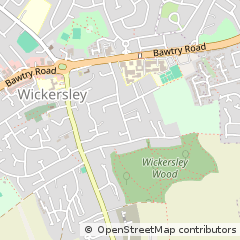 Map of Rotherham