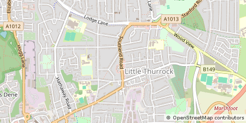 Map of Grays