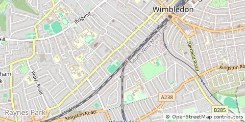 Map of Wimbledon