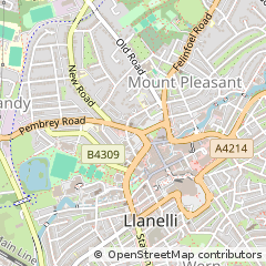 Map of Llanelli