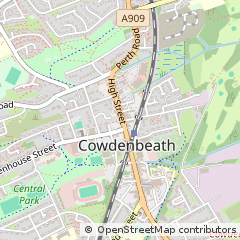 Map of Cowdenbeath, Fife
