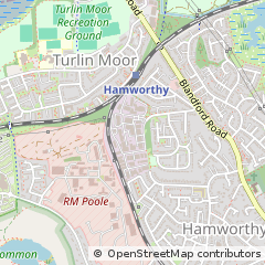 Map of Poole, Dorset