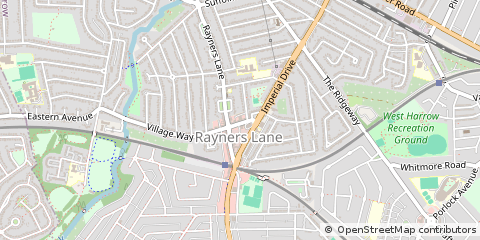 Map of Harrow, Middlesex