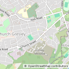 Map of Swadlincote, Derbyshire