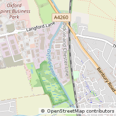 Map of Kidlington, Oxon