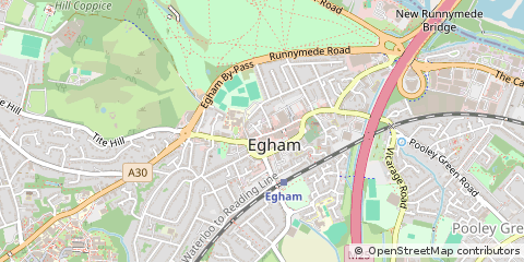 Map of Egham