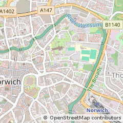 Map of Norwich, Norfolk