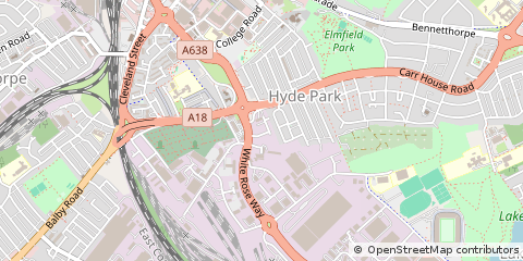 Map of Doncaster