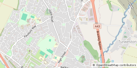 Map of Brackley, Northamptonshire
