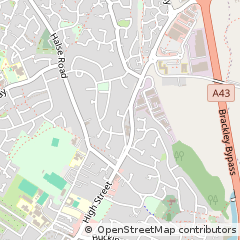 Map of Brackley, Northamptonshire