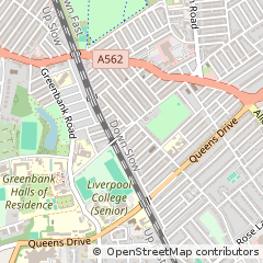 Map of Liverpool, Merseyside