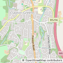 Map of Chorley, Lancashire