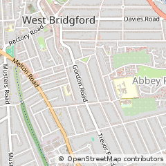 Map of Nottingham, Nottinghamshire