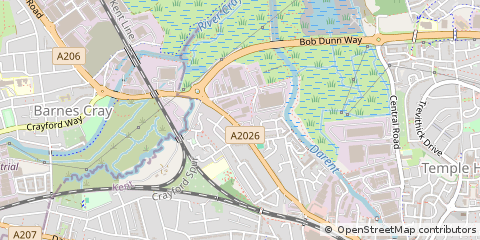 Map of Dartford, Kent
