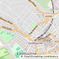 Map of Eastbourne, East Sussex