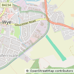 Map of Ross-on-WYE, Herefordshire