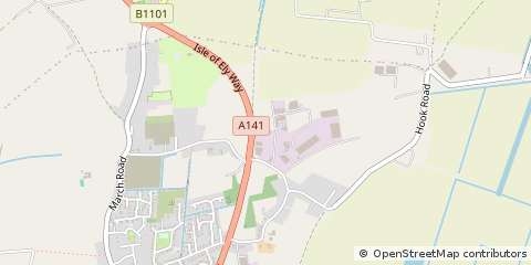 Map of Wimblington, Cambridgeshire