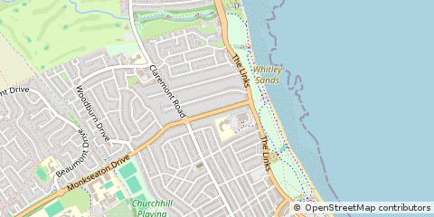 Map of Whitley BAY, Tyne and Wear