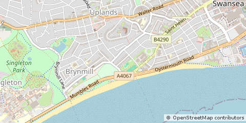 Map of Swansea