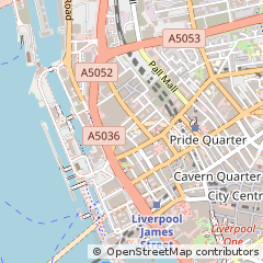 Map of Liverpool, Merseyside