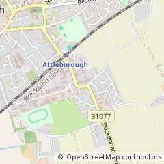 Map of Attleborough, Norfolk