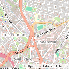 Map of Leeds, West Yorkshire