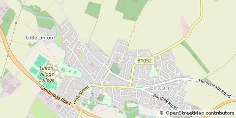 Map of Linton, Cambridge