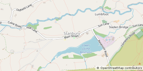 Map of Keighley, West Yorkshire