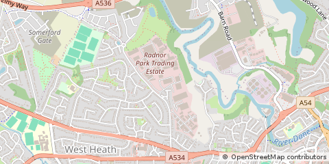 Map of Congleton, Cheshire