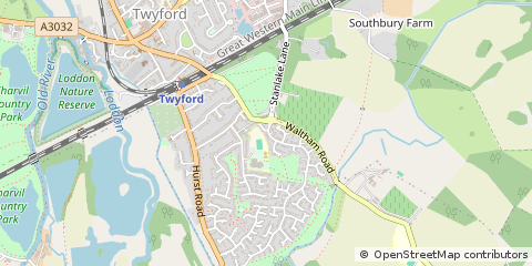 Map of Reading, Berkshire