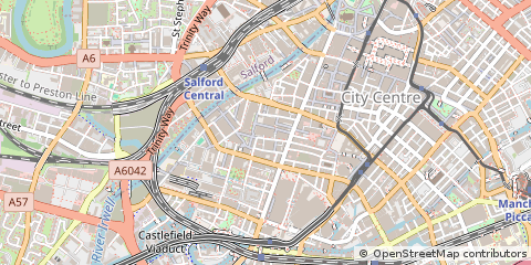 Map of Manchester, Greater Manchester