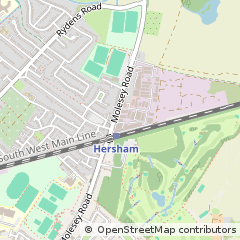 Map of Walton on Thames, Surrey