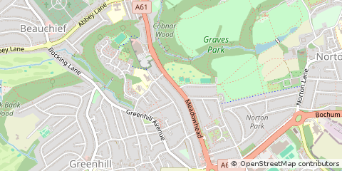 Map of Sheffield