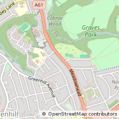 Map of Sheffield