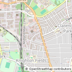 Map of Leicester