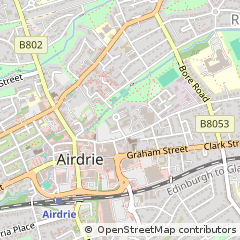 Map of Airdrie, North Lanarkshire
