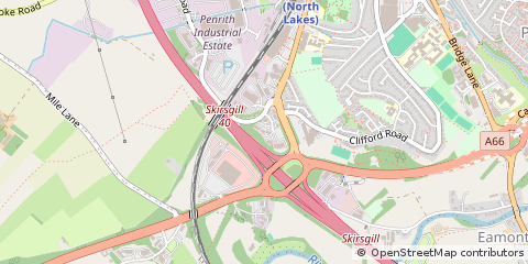 Map of Penrith, Cumbria