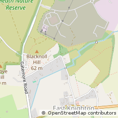 Map of East Knighton Dorchester, Dorset