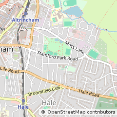 Map of Altrincham, Greater Manchester