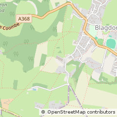 Map of Blagdon, Somerset