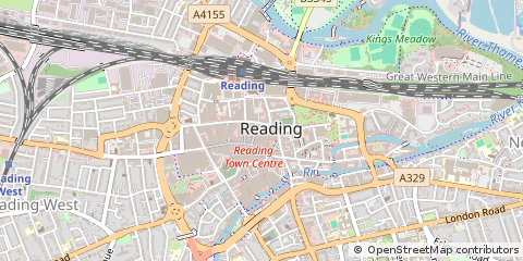 Map of Reading, Berkshire