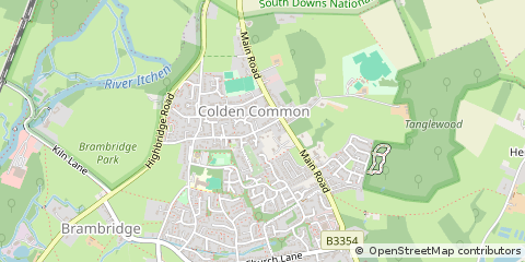 Map of Winchester, Hampshire