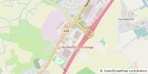 Map of Bridgwater, Somerset