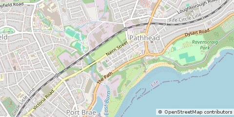 Map of Kirkcaldy, Fife
