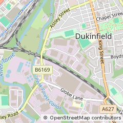 Map of Dukinfield, Cheshire