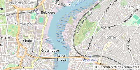 Map of Southampton, Hampshire