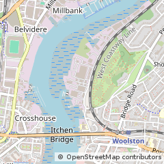 Map of Southampton, Hampshire